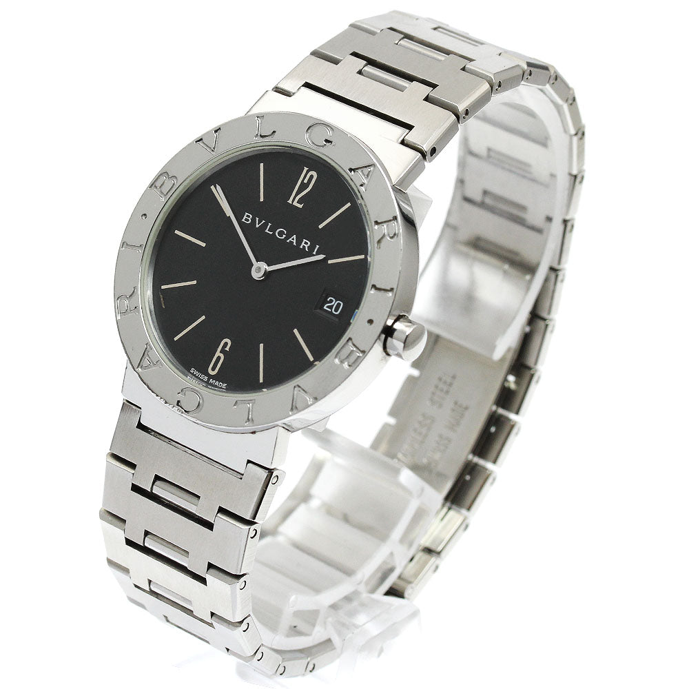 BVLGARI BVLGARIBVLGARI BB33SS Date Black Dial Quartz Men's Watch_892360