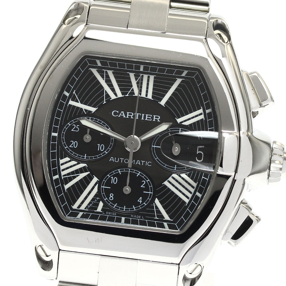 CARTIER Roadster Chronograph XL W62020X6 Black Dial Automatic Men's Watch_892365