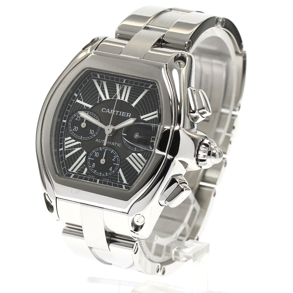 CARTIER Roadster Chronograph XL W62020X6 Black Dial Automatic Men's Watch_892365