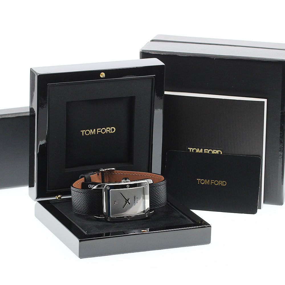 TOM FORD No.003 Timepiece Series TFT003003 Silver Dial Quartz Men's Watch_892368