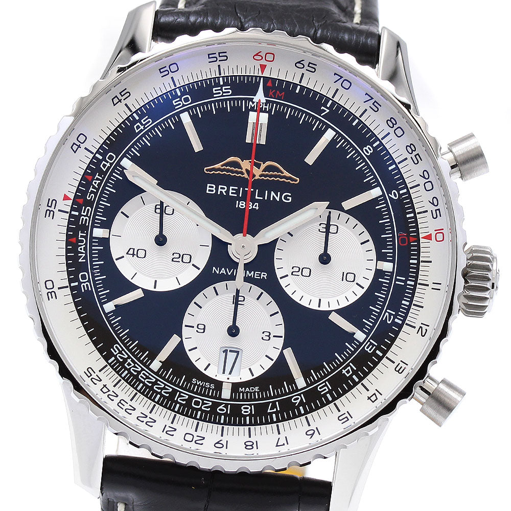 BREITLING Navitimer B01 Chronograph 43 AB0138 Black Dial Automatic Men's_892374