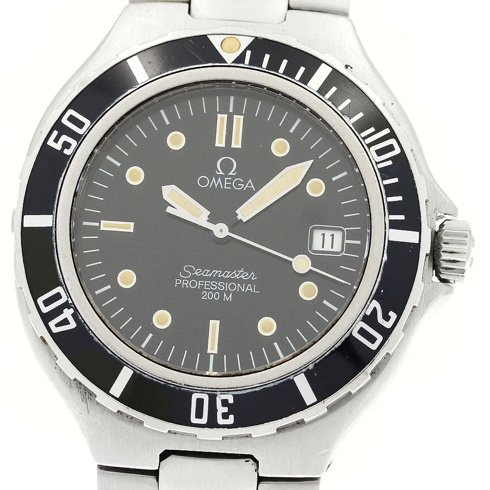 OMEGA Seamaster200 Date black Dial Quartz Men's Watch_892378