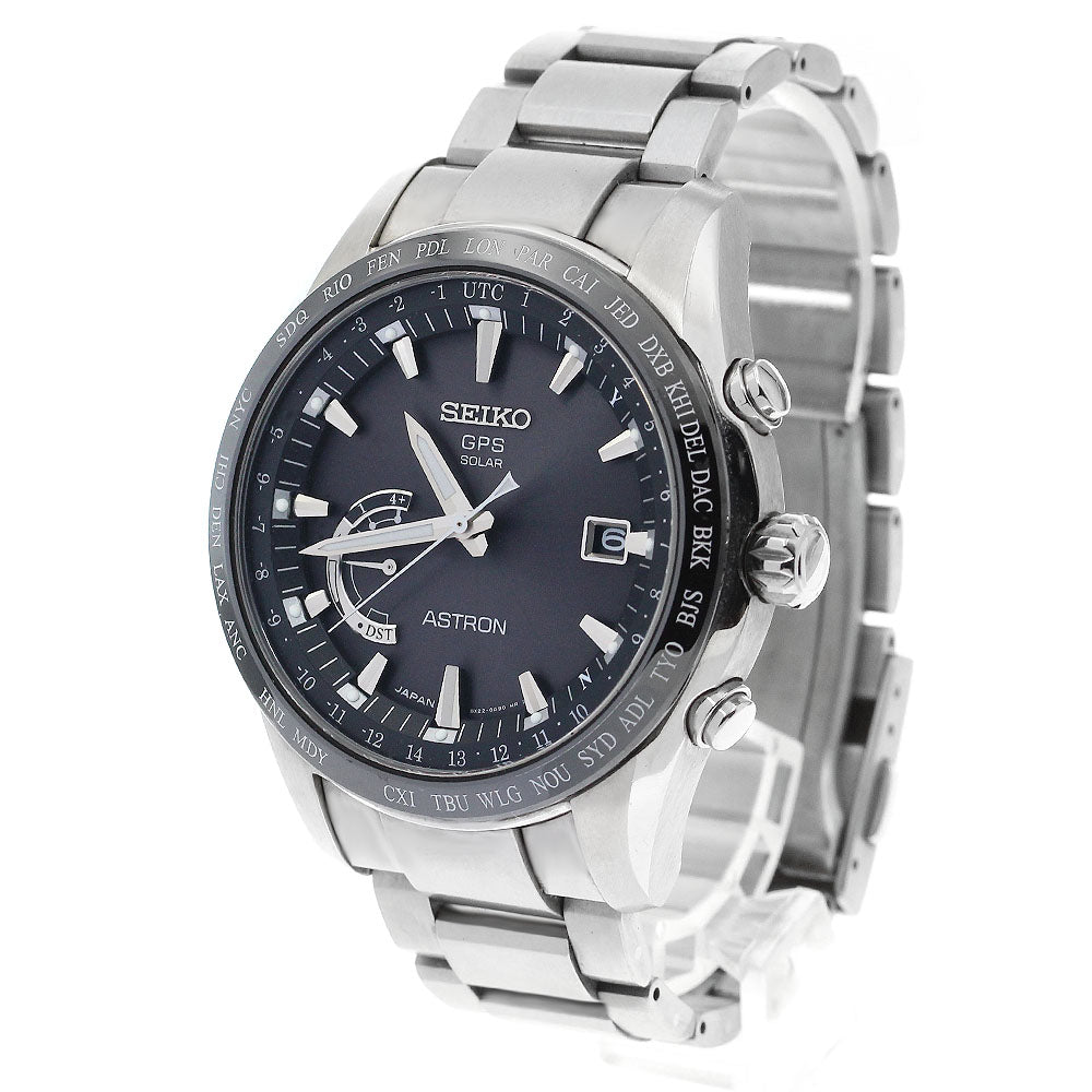 SEIKO Astron SBXB085/8X22-0AG0-2 Date GPS Solar Powered Radio Men's Watch_892393
