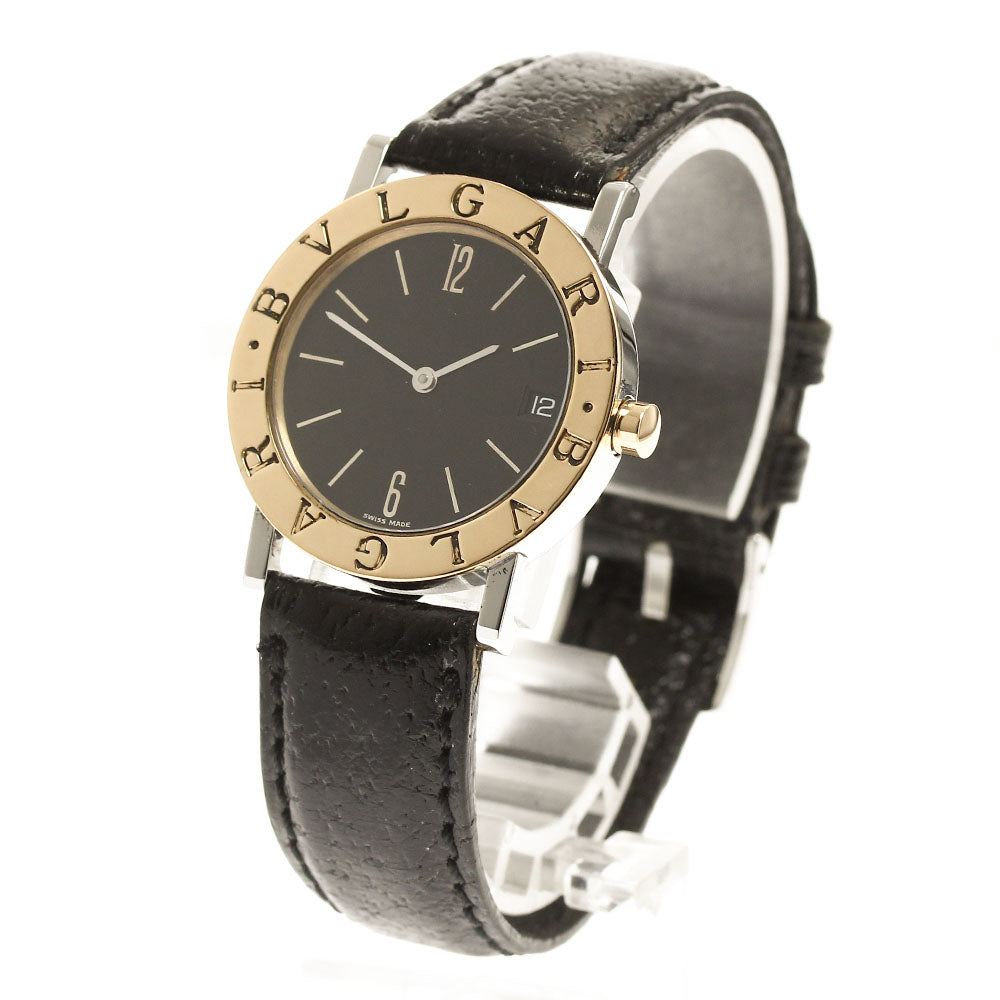 BVLGARI BVLGARIBVLGARI BB30SGLD YG bezel black Dial Quartz Boy's Watch_892401