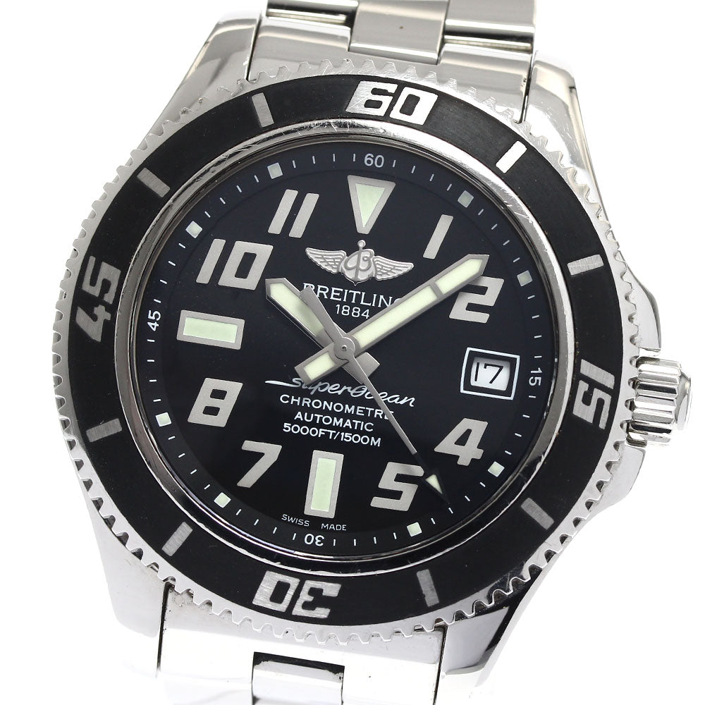 BREITLING Super Ocean 42 A17364 Date black Dial Automatic Men's Watch_892418