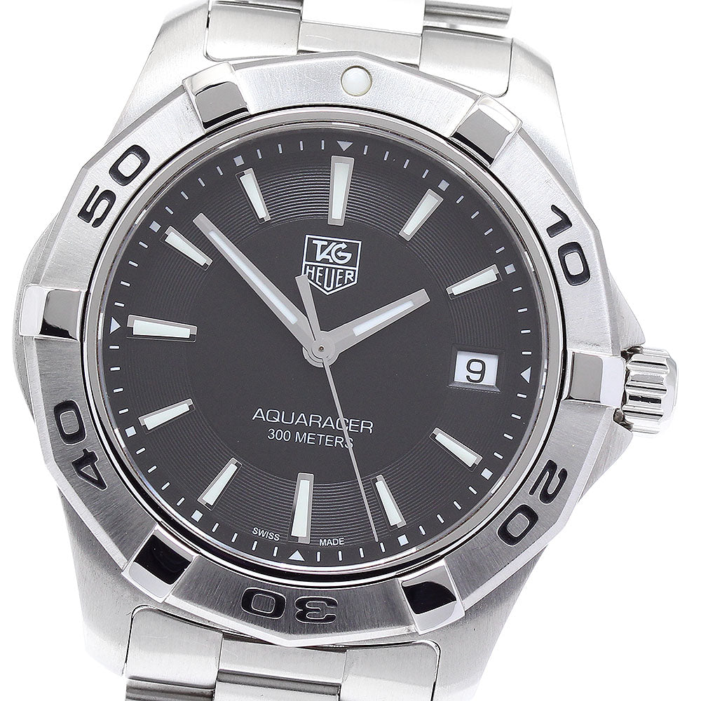 TAG HEUER Aqua racer WAP1110 Date black Dial Quartz Men's Watch_892423