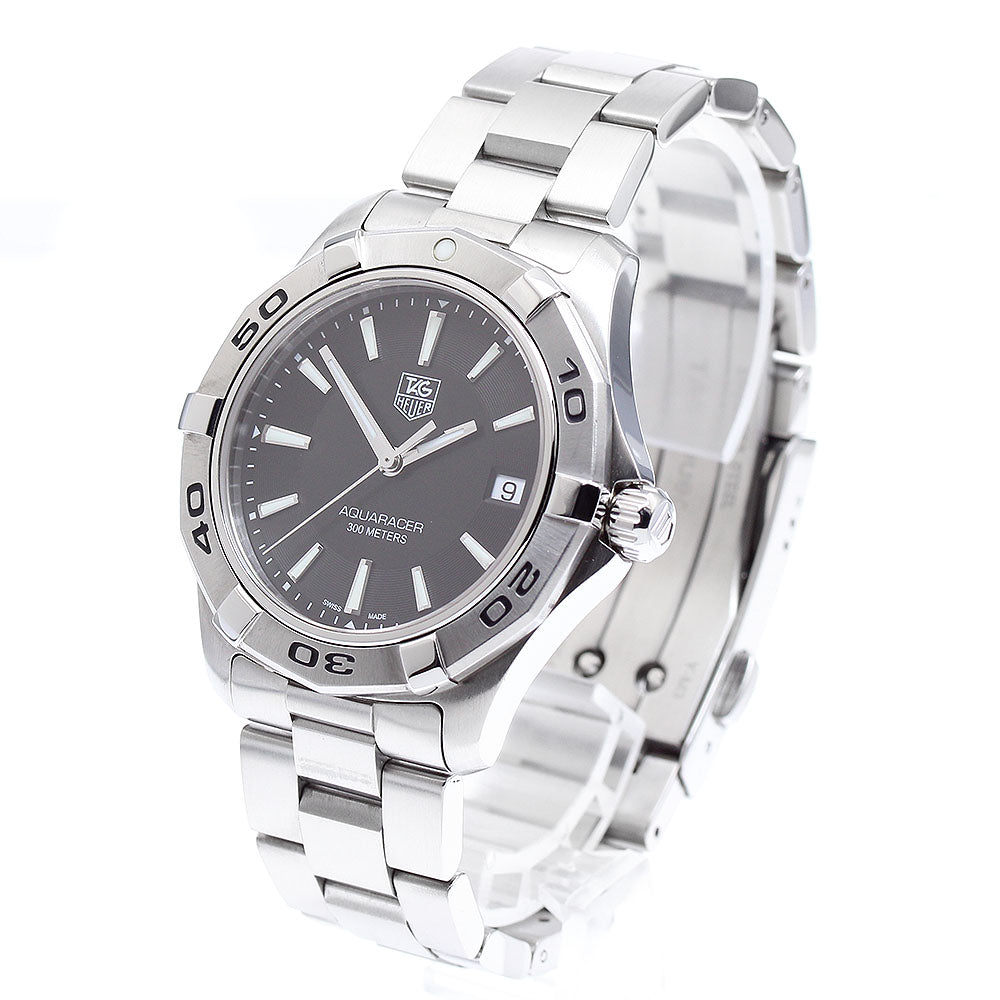 TAG HEUER Aqua racer WAP1110 Date black Dial Quartz Men's Watch_892423