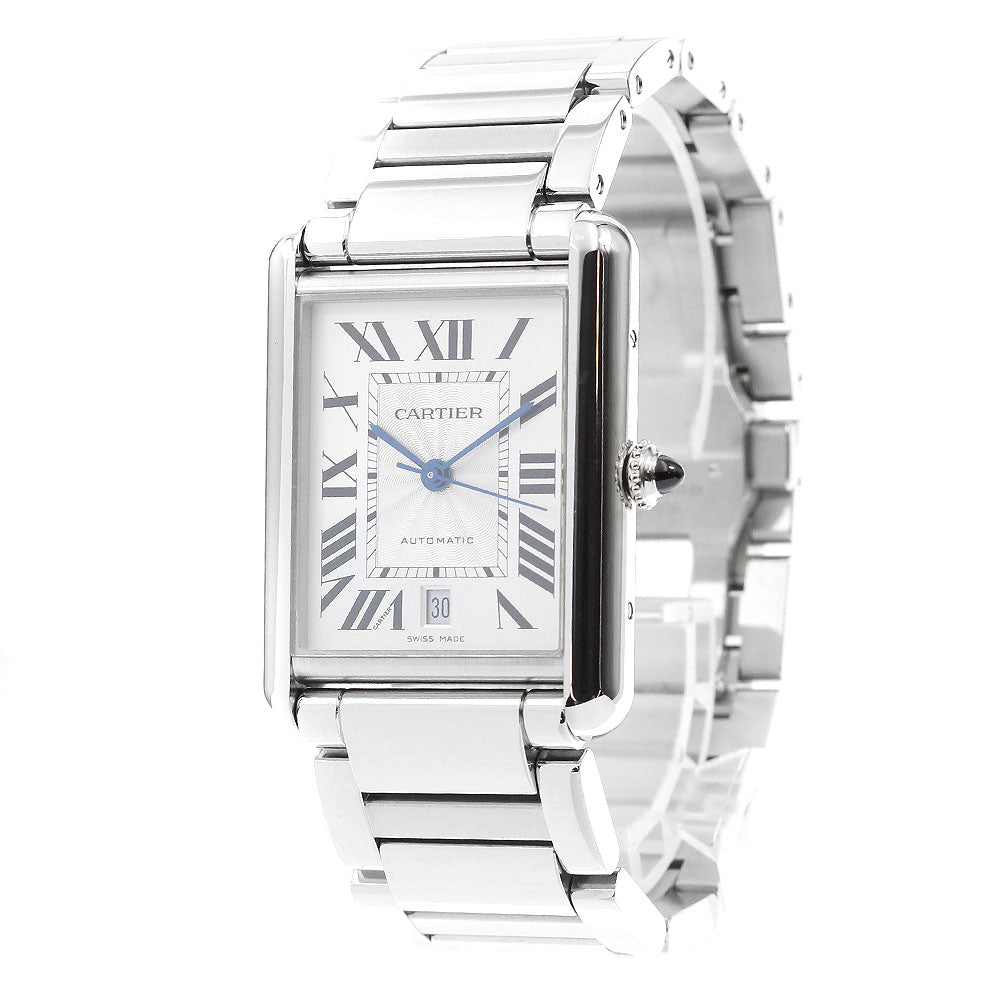 CARTIER tank mast XL WSTA0053 Date Silver Dial Automatic Men's Watch_892425