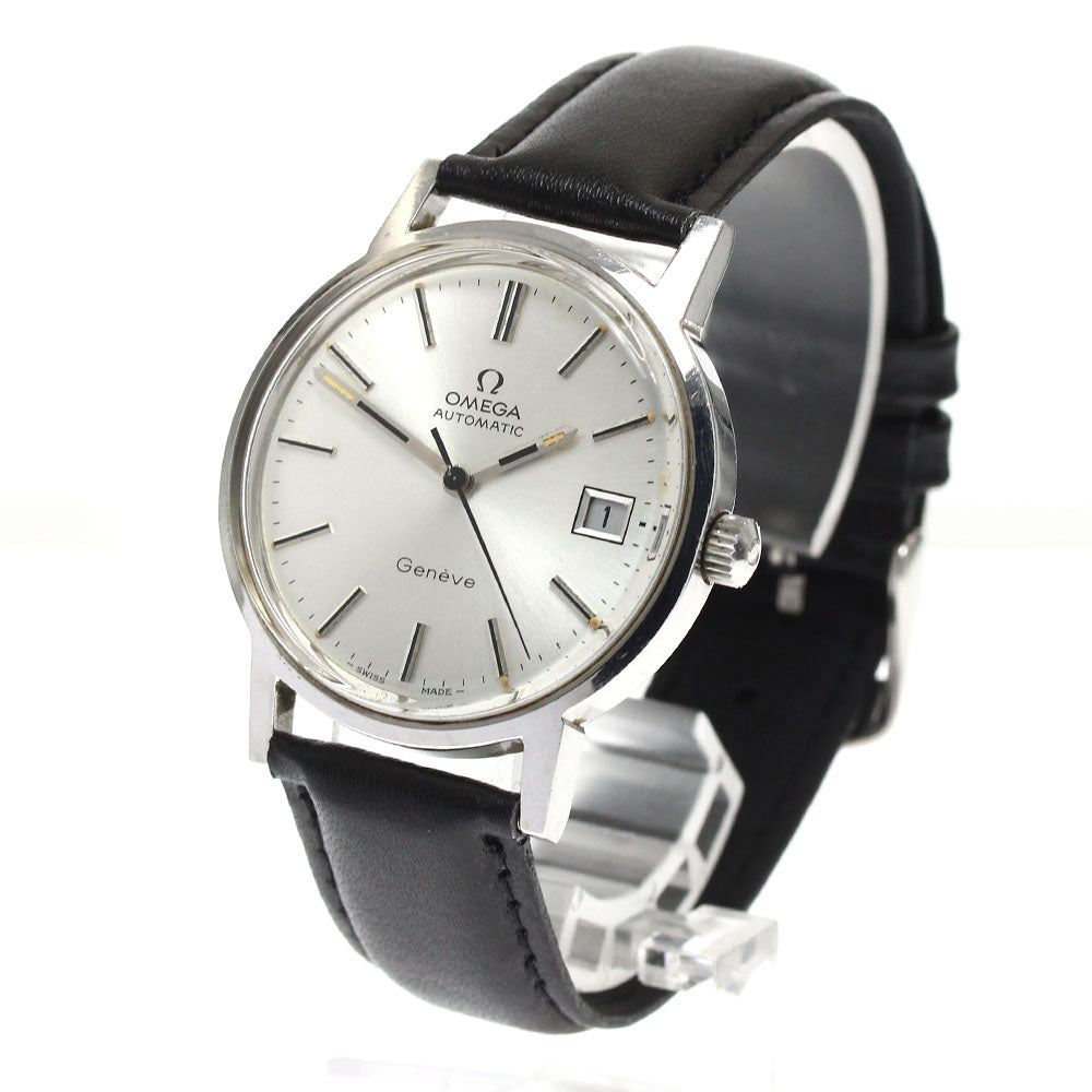 OMEGA Geneve 166.0163 Cal.1012 Date Silver Dial Automatic Men's Watch_892437
