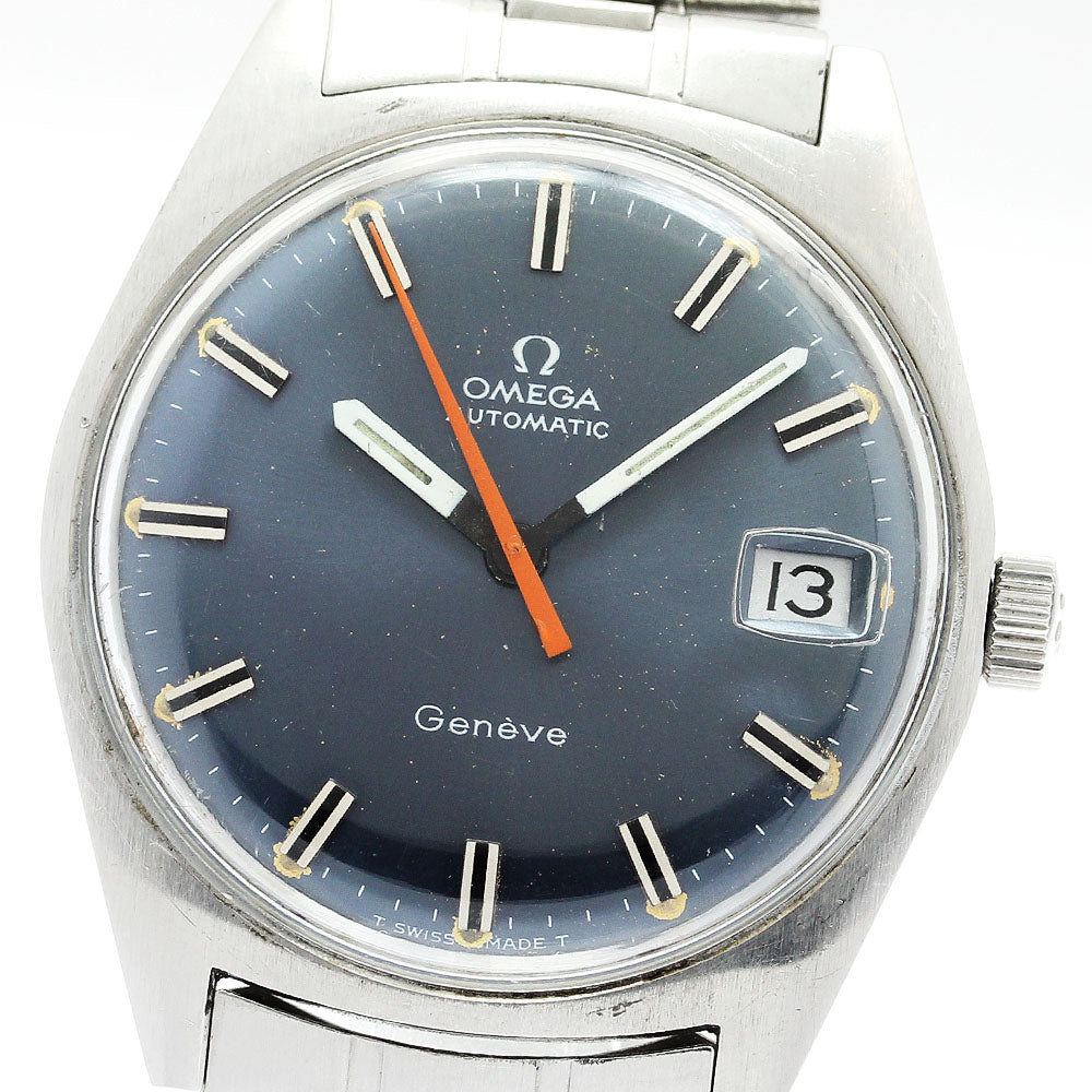 OMEGA Geneve 166.041 Cal.565 Date Navy Dial Automatic Men's Watch_892441
