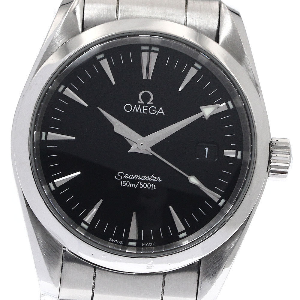 OMEGA Seamaster Aqua Terra 2518.50 Date black Dial Quartz Boy's Watch_892455