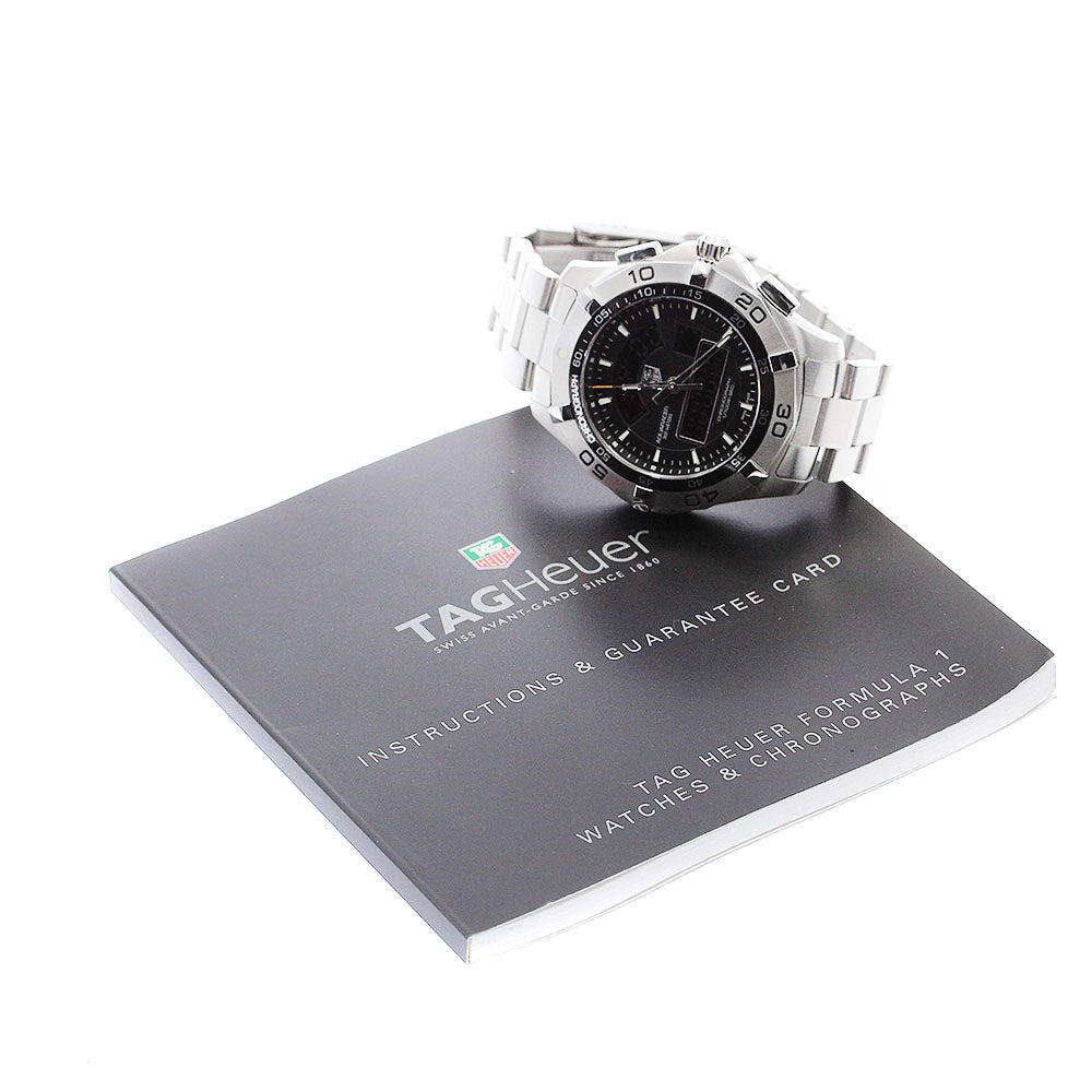 TAG HEUER Aqua Racer Chronometer CAF1010 black Dial Quartz Men's Watch_892474