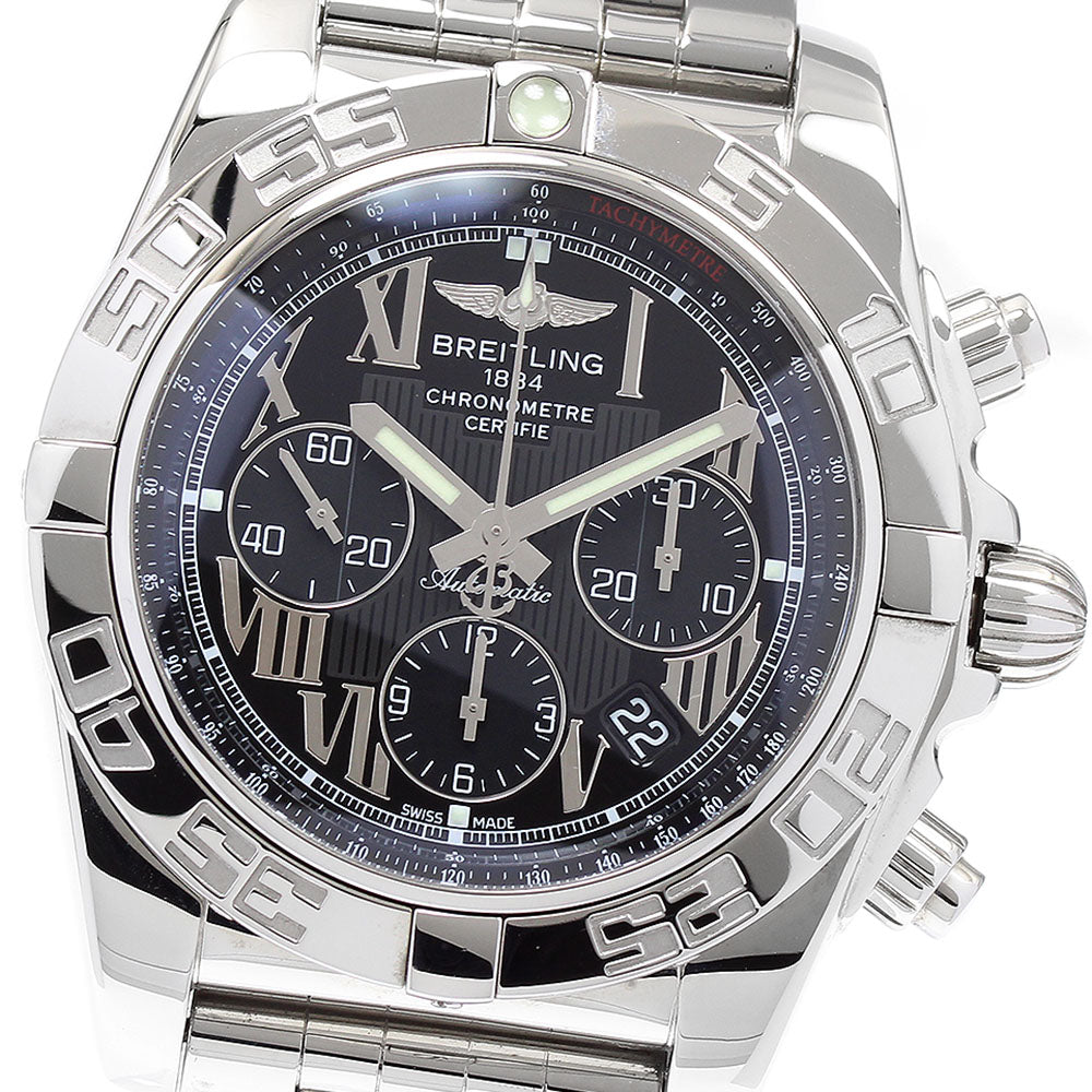 BREITLING Chronomat 44 AB0110 Date black Dial Automatic Men's Watch_892477