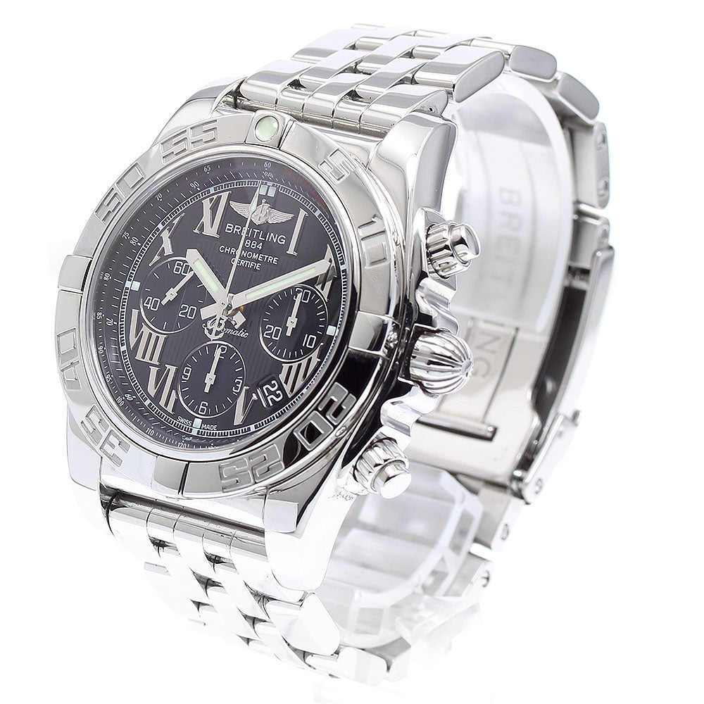 BREITLING Chronomat 44 AB0110 Date black Dial Automatic Men's Watch_892477