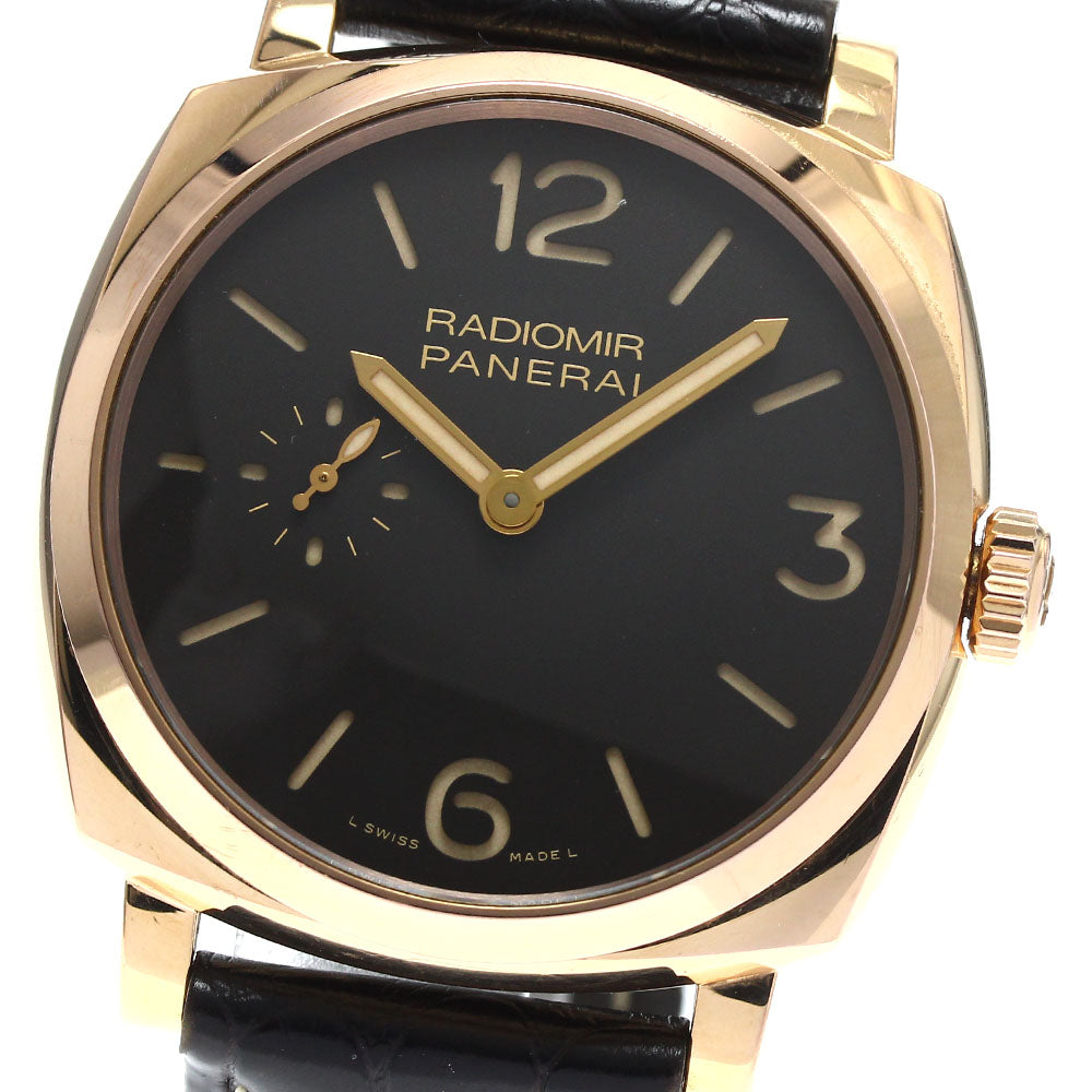 PANERAI Radiomir 1940 Oro Rosso PAM00513 18K Pink Gold Brown Dial Hand Winding Men's Watch_892488