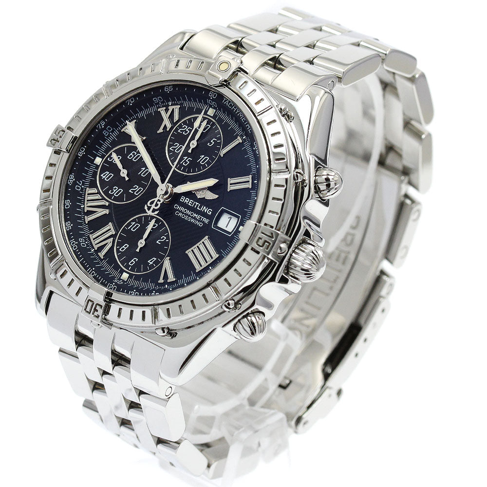 BREITLING Crosswind A13355 Date Chronograph Black Dial Automatic Men's _892492