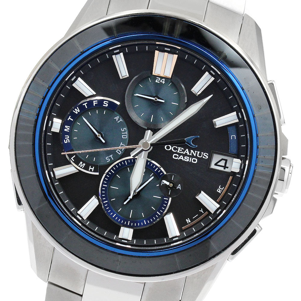 CASIO Oceanus Manta OCW-S4000D-1AJF Chronograph Solar Powered Radio Men's_892502