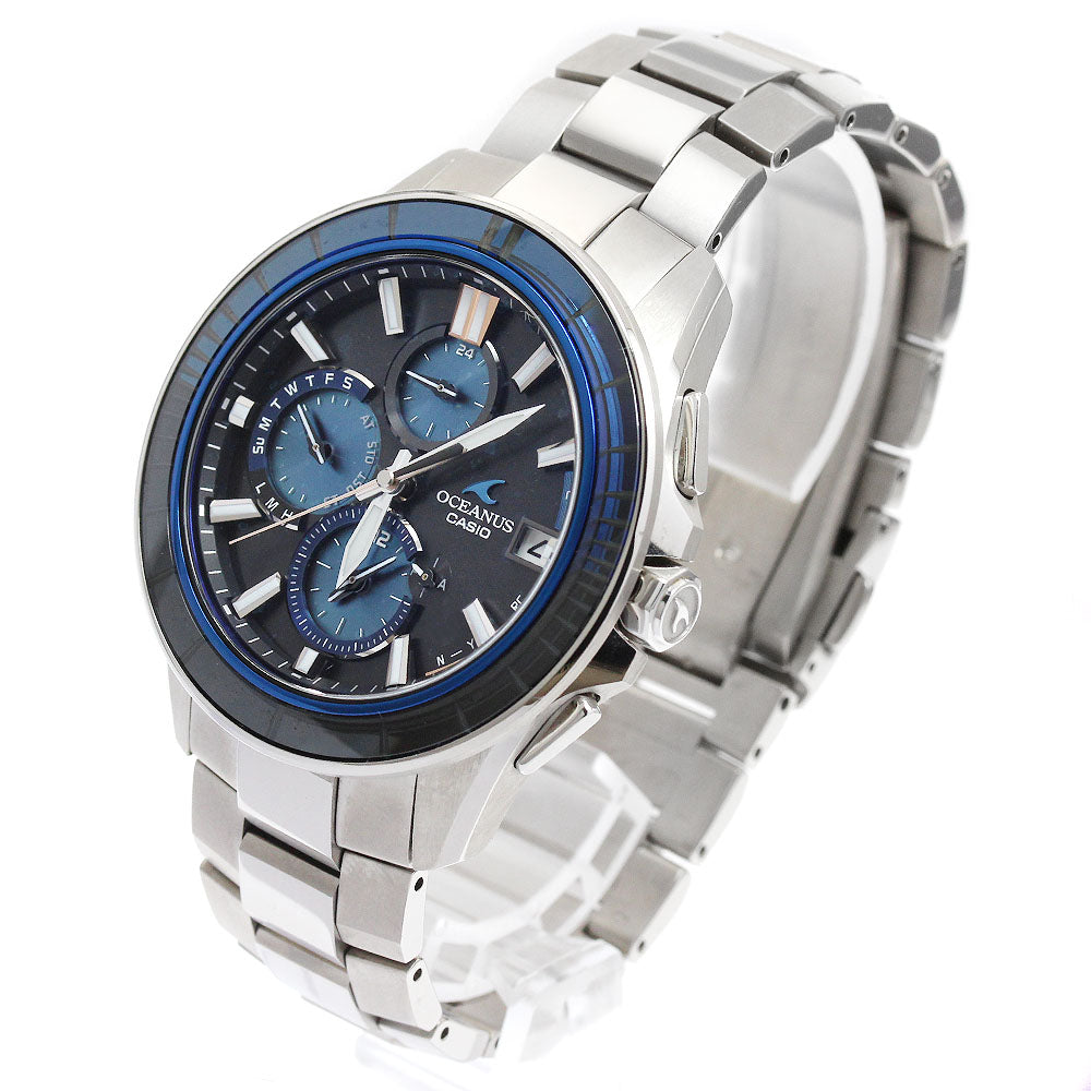 CASIO Oceanus Manta OCW-S4000D-1AJF Chronograph Solar Powered Radio Men's_892502