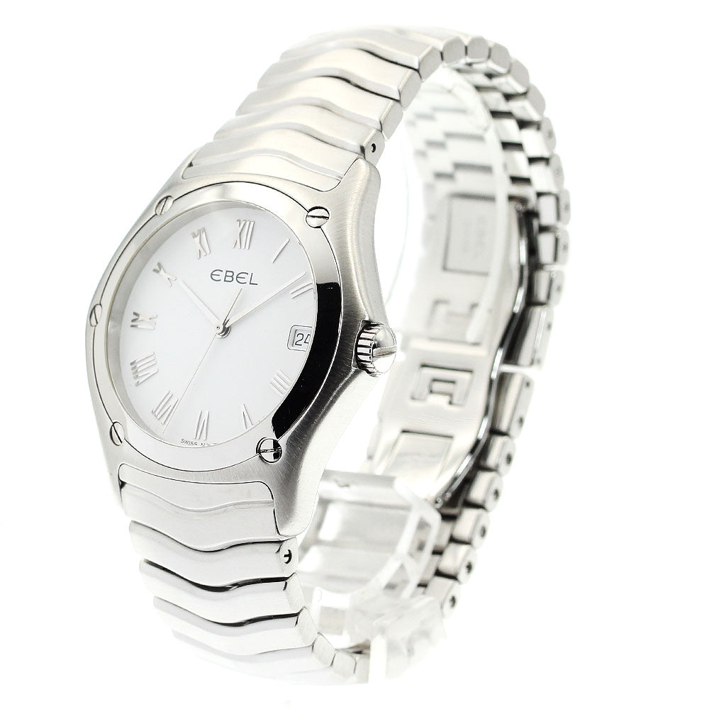 EBEL Classic wave E9187F41 Date white Dial Quartz Men's Watch_892506