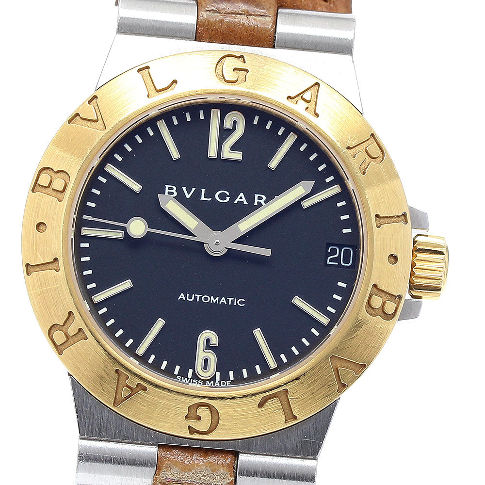 BVLGARI Diagono Sports LCV29SG K18YGBezel black Dial Automatic Ladies_892514