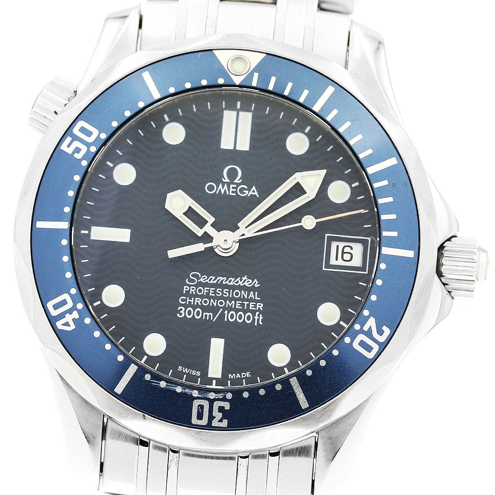 OMEGA Seamaster300 2551.80 Date Navy Dial Automatic Boy's Watch_892516