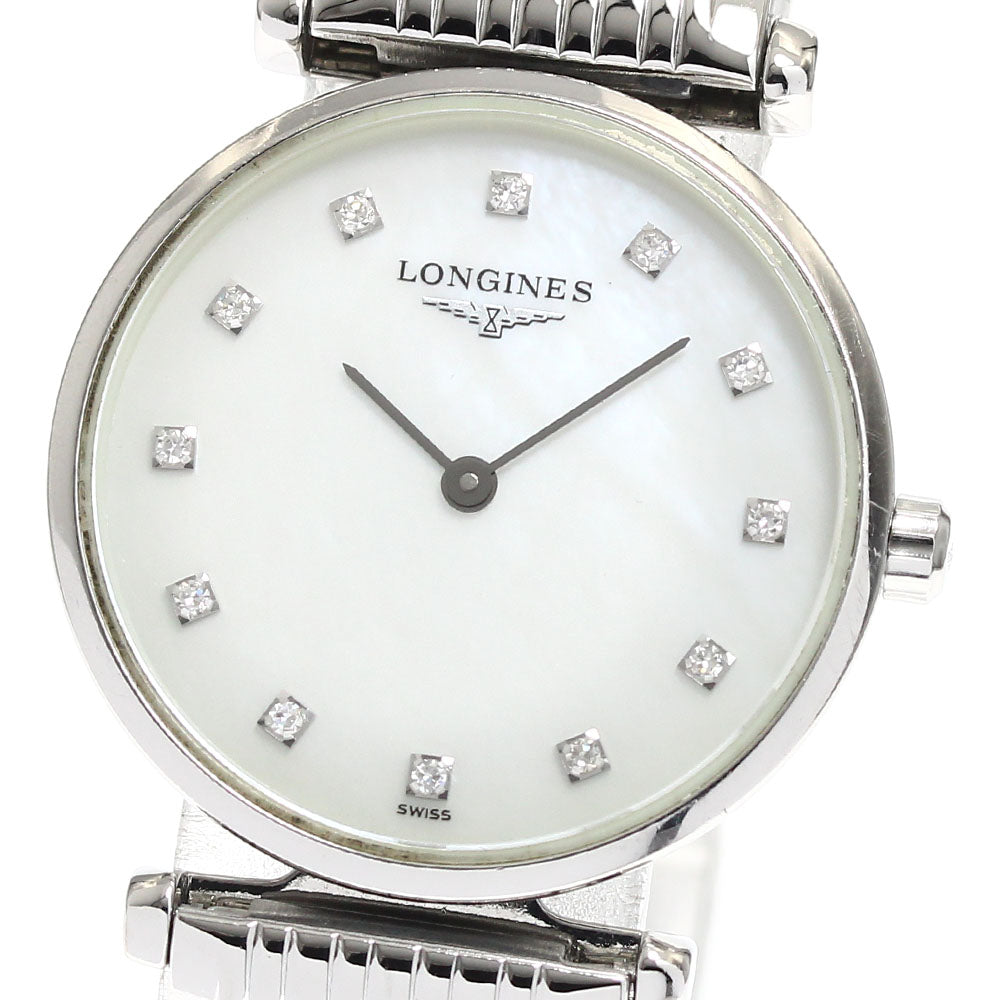 LONGINES La Grande Classic de Longines L4.209.4 12P diamond White shell Dial Quartz Ladies Watch_892521