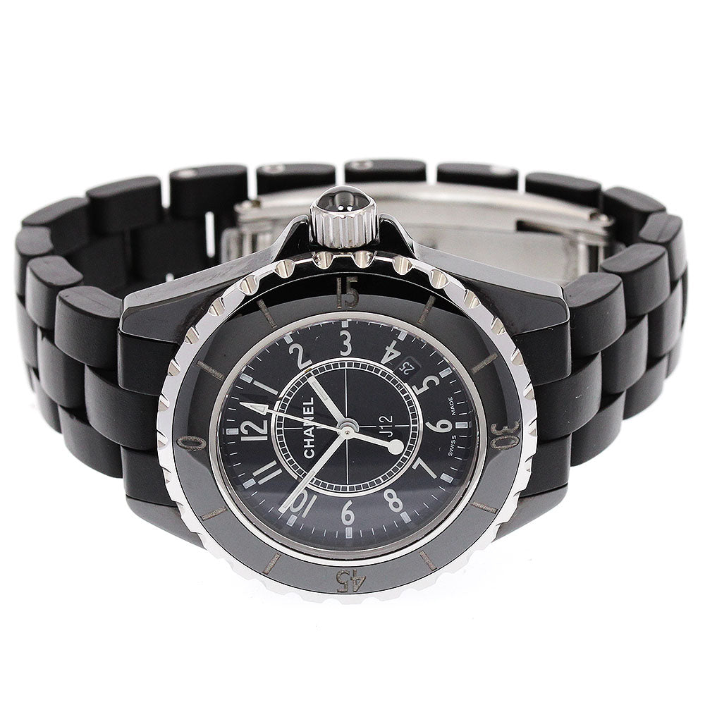 CHANEL J12 H0681 Black ceramic date black Dial Quartz Ladies Watch_892541