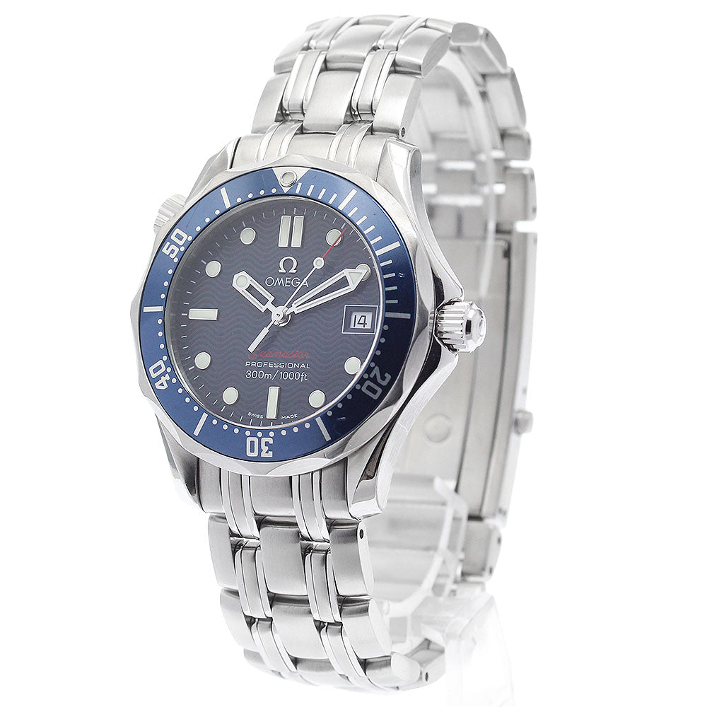OMEGA Seamaster300 2223.80 Date Navy Dial Quartz Boy's Watch_892547