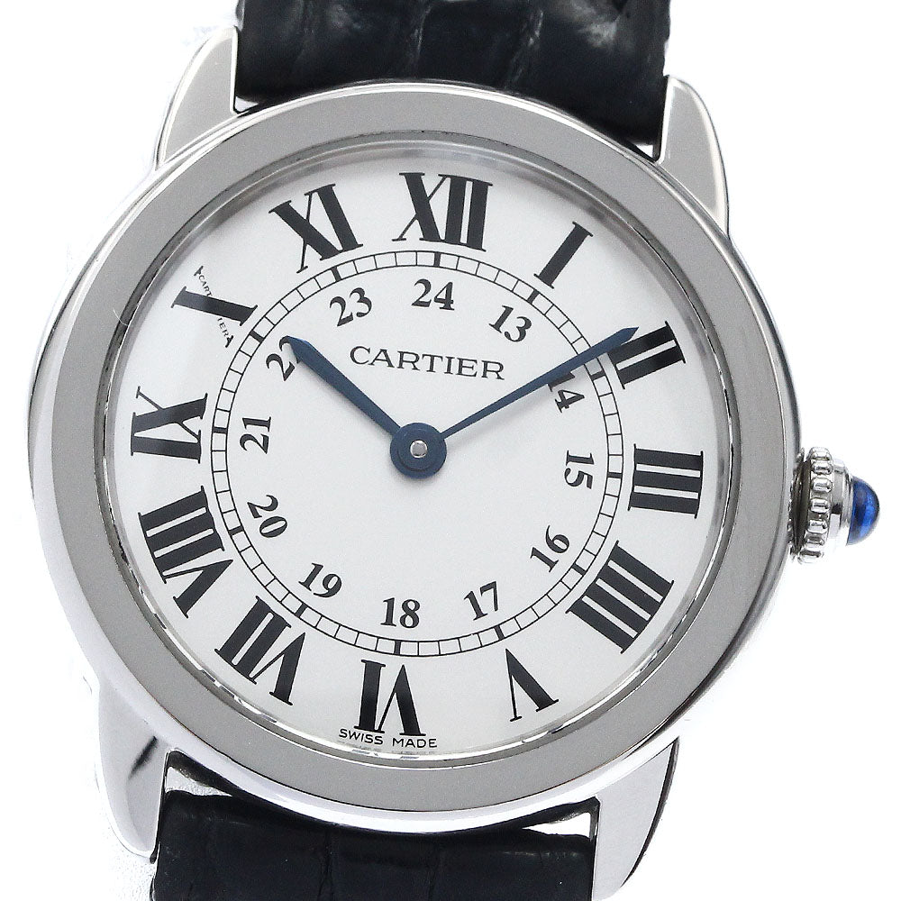 CARTIER Ronde Solo SM W6700155 Silver Dial Quartz Ladies Watch_892549