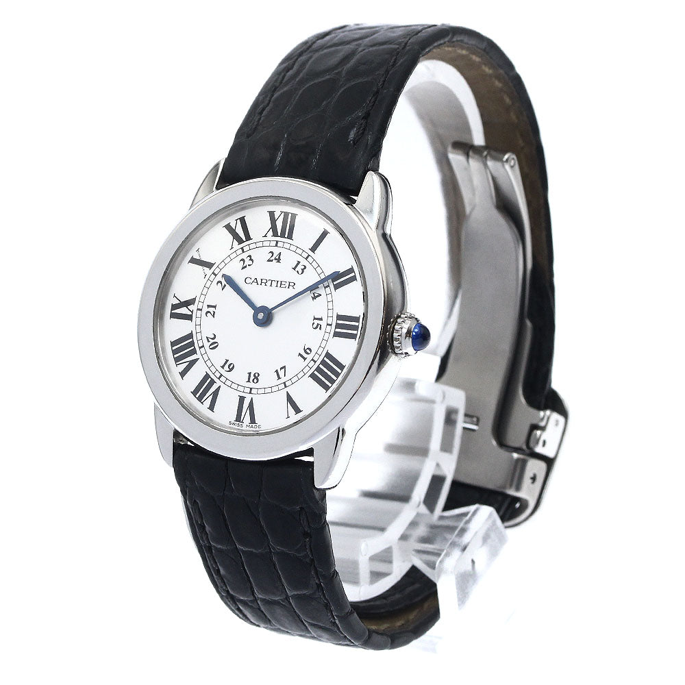 CARTIER Ronde Solo SM W6700155 Silver Dial Quartz Ladies Watch_892549