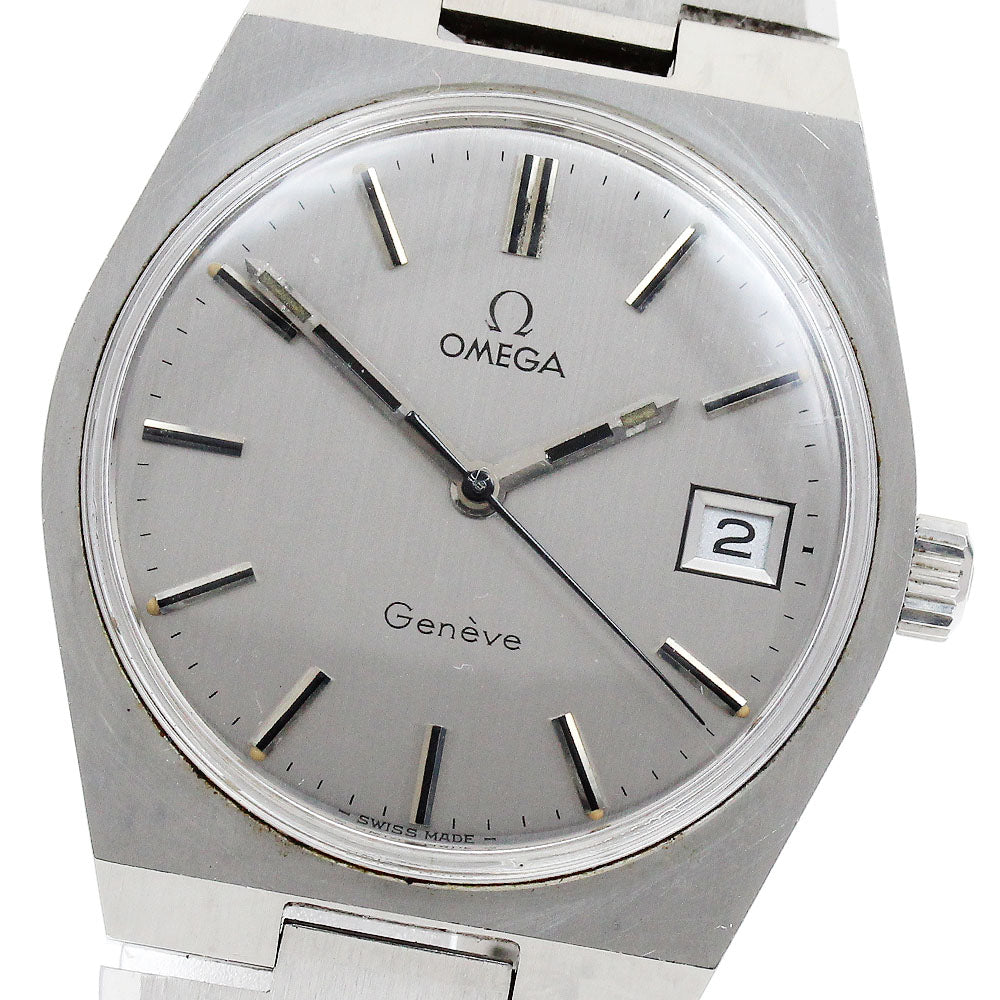 OMEGA Geneve 136.0050 Date Cal.613 Silver Dial Hand Winding Men's Watch_892553