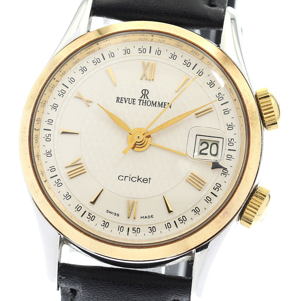 REVUE THOMMEN cricket 8318002 Alarm Silver Dial Hand Winding Men's Watch_892571