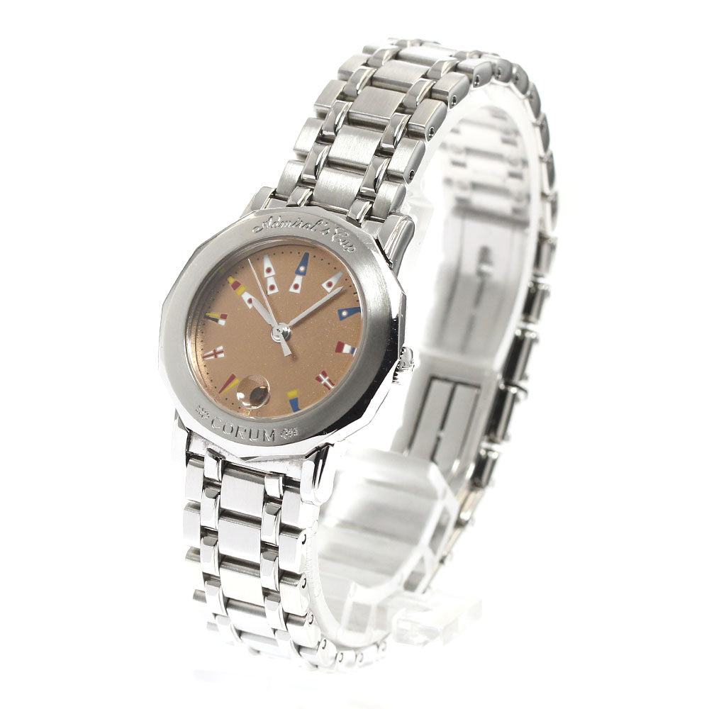 CORUM Admirals cup 39.130.20.V585 Date gold Dial Quartz Ladies Watch_892960