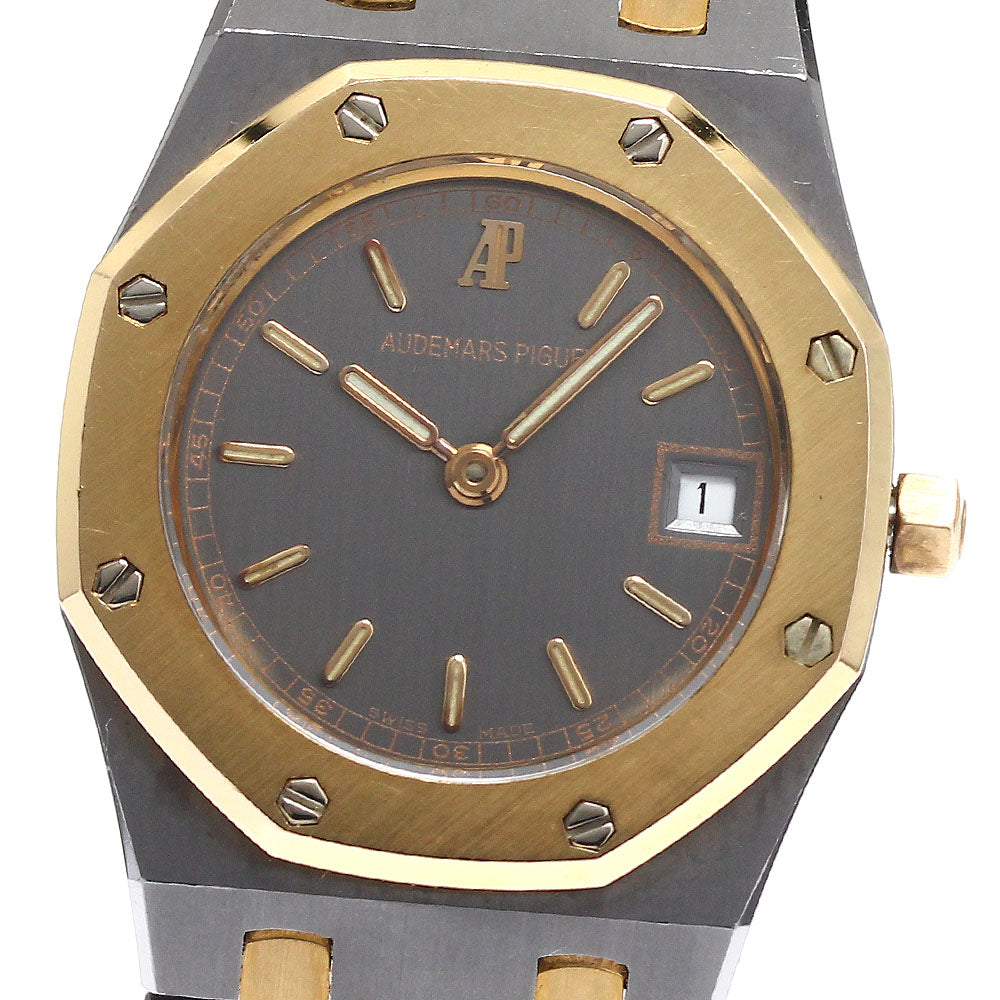 AUDEMARS PIGUET Royal oak 66270TR.722 Date gray Dial Quartz Ladies Watch_893065
