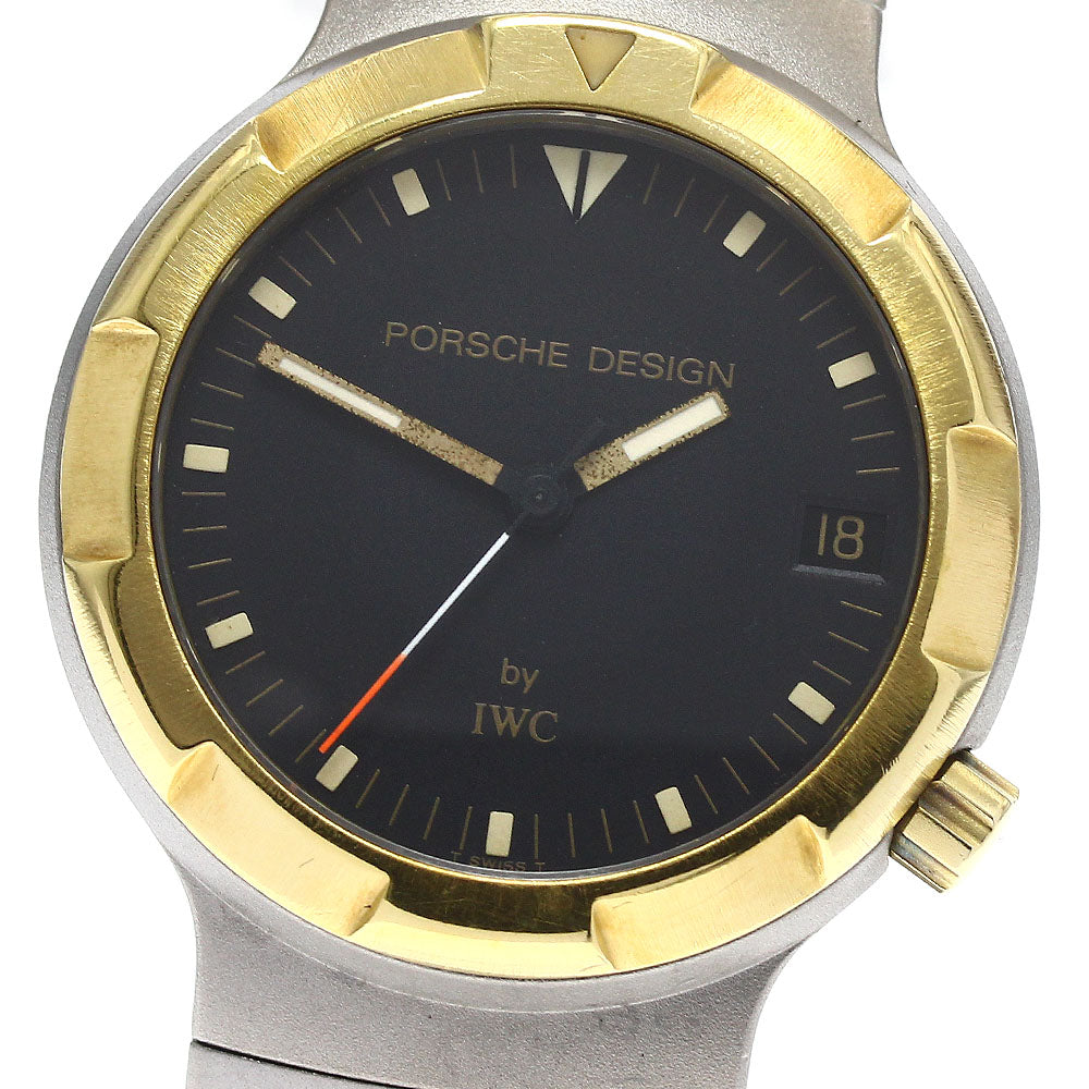 Porsche Design IWC Ocean 500 YG bezel date black Dial Automatic Men's Watch_893078