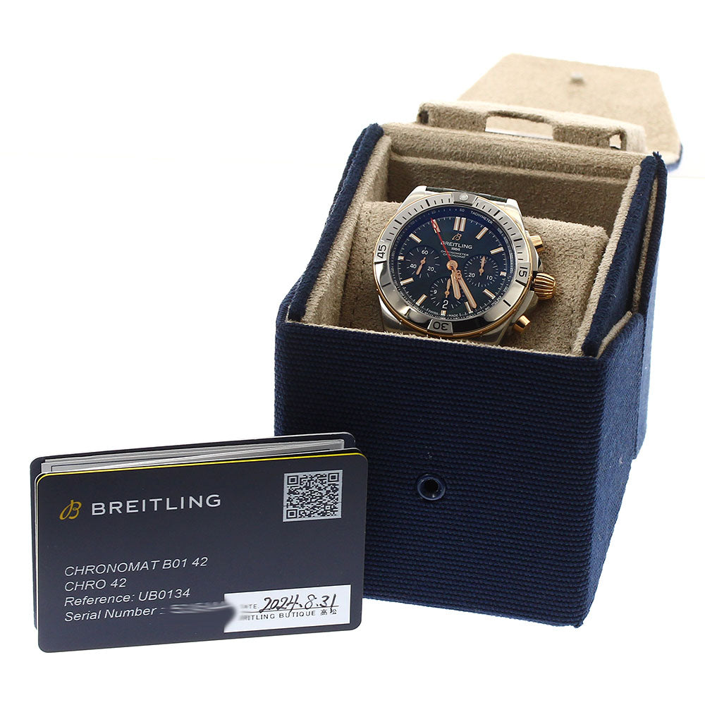 BREITLING Chronomat UB0134 Date chronometer Automatic Men's Watch_893082