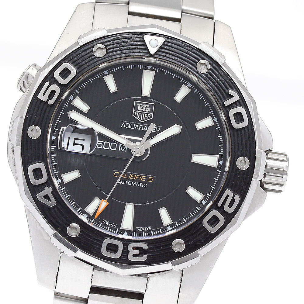 TAG HEUER Aqua racer WAJ2110 Caliber 5 black Dial Automatic Men's Watch_893144