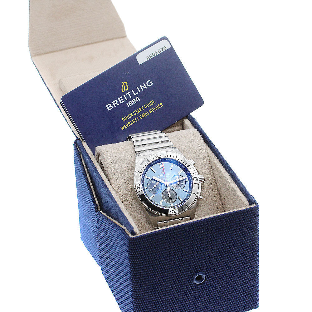BREITLING Chronomat B01 42 AB0134 Navy / Black Dial Automatic Men's Watch_893153