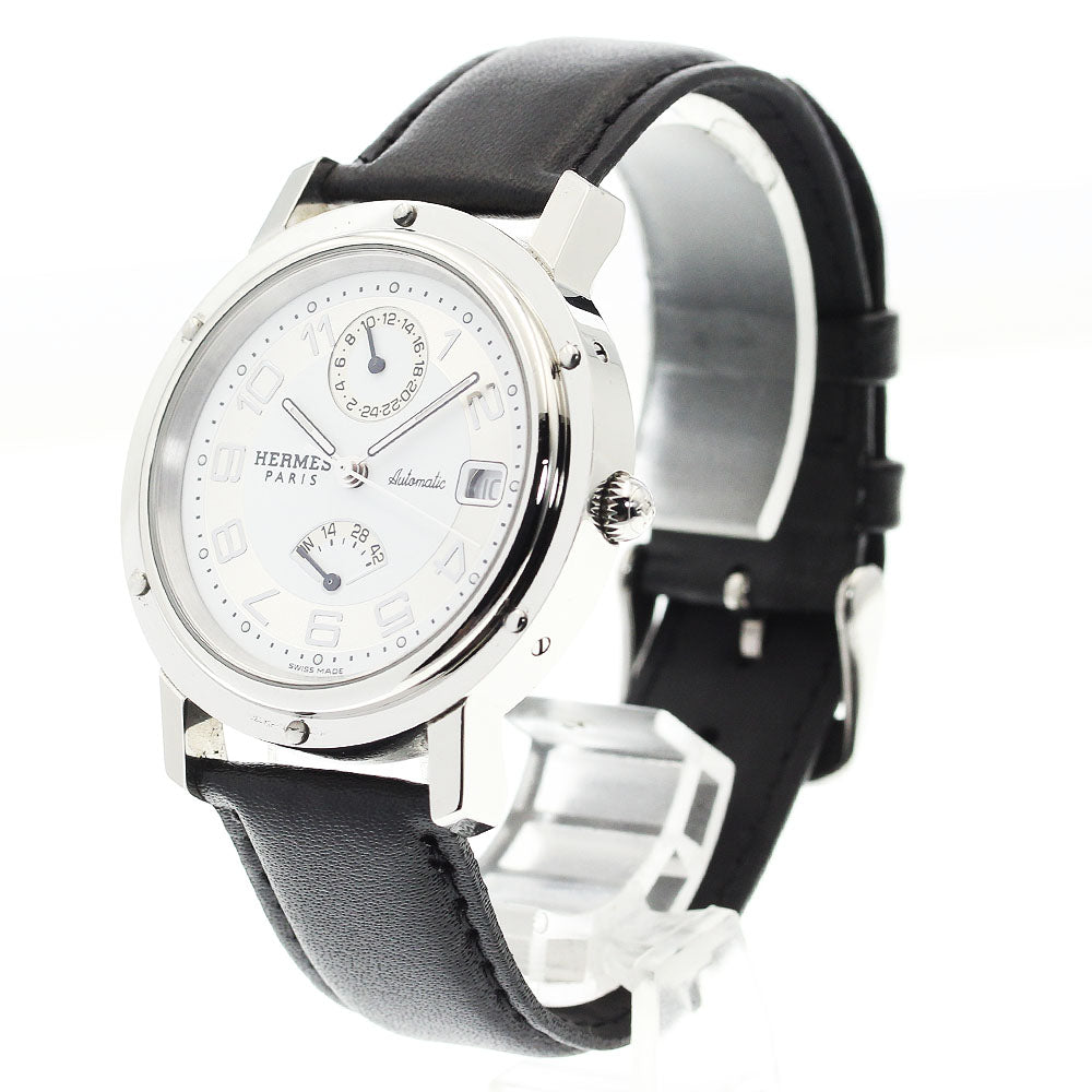 HERMES Clipper CL2.810 Date White / Silver Dial Automatic Men's Watch_893159