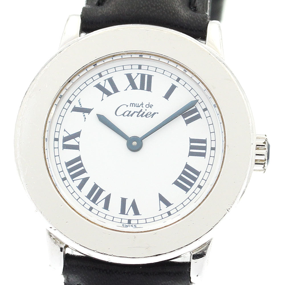 CARTIER Must Rondo W1008643 white Dial Quartz Ladies Watch_893193