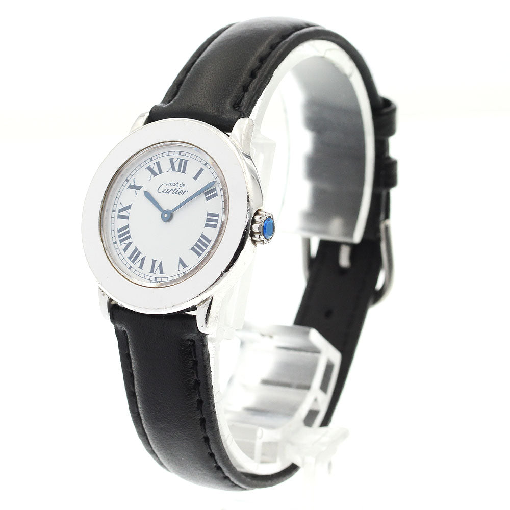 CARTIER Must Rondo W1008643 white Dial Quartz Ladies Watch_893193