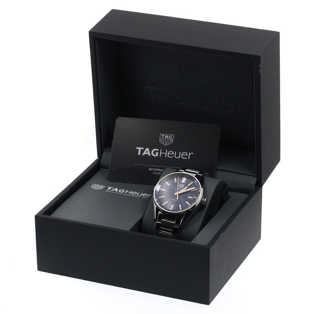 TAG HEUER Carrera WAR1112 Date Navy Dial Quartz Men's Watch_893194
