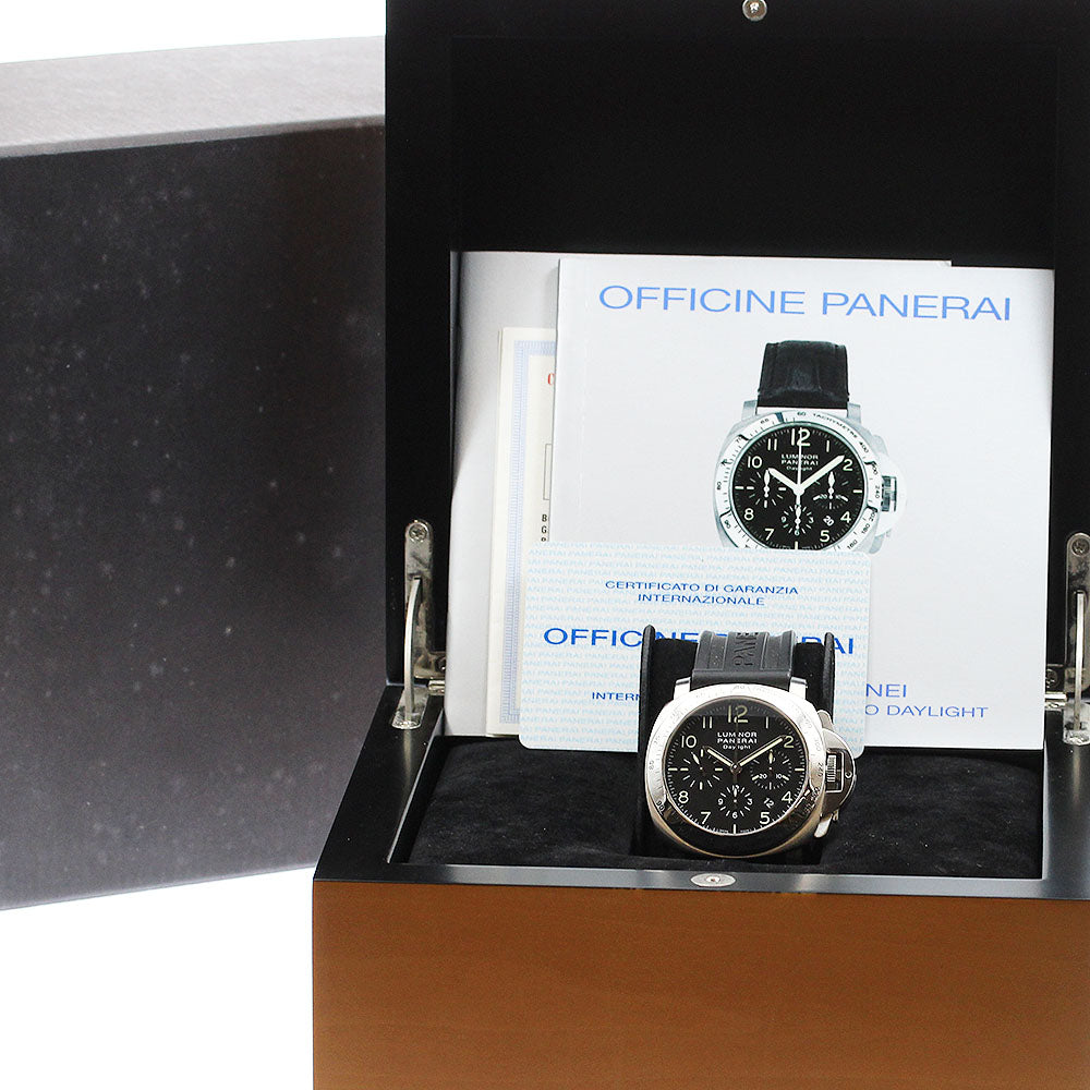 PANERAI Luminor Daylight PAM00196 Chronograph black Dial Automatic Men's Watch_893202