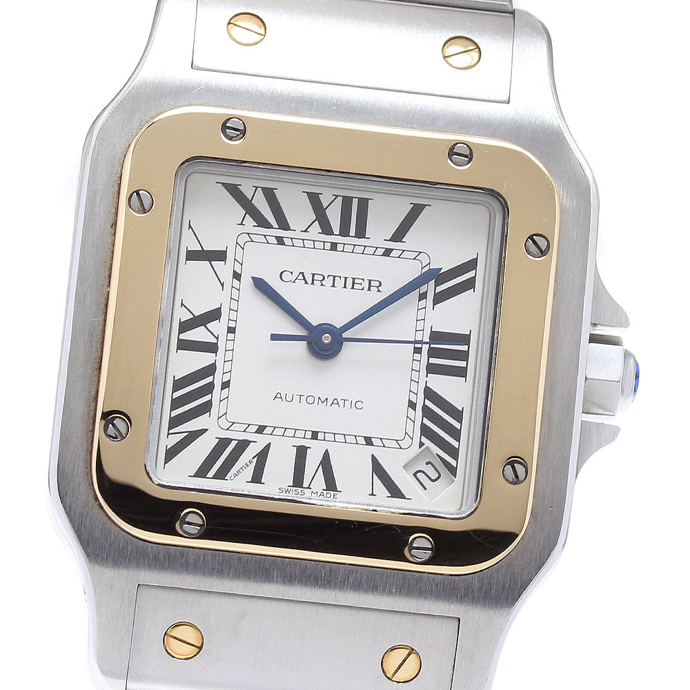 CARTIER Santos Galbee XL W20099C4 Date Silver Dial Automatic Men's Watch_893489