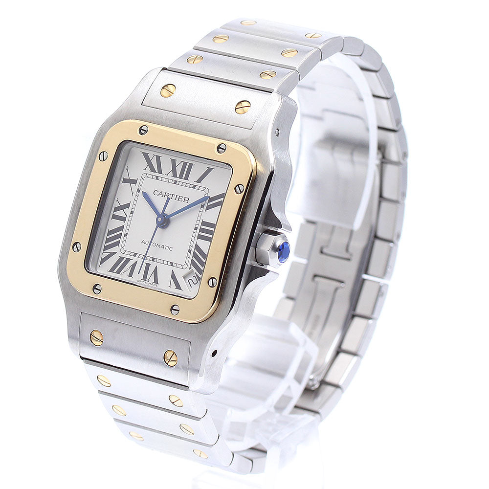 CARTIER Santos Galbee XL W20099C4 Date Silver Dial Automatic Men's Watch_893489