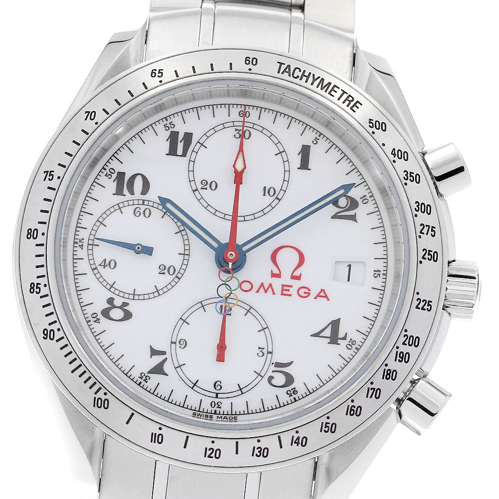 OMEGA Speedmaster 323.10.40.40.04.001 Olympic White Dial Men's Watch_893527