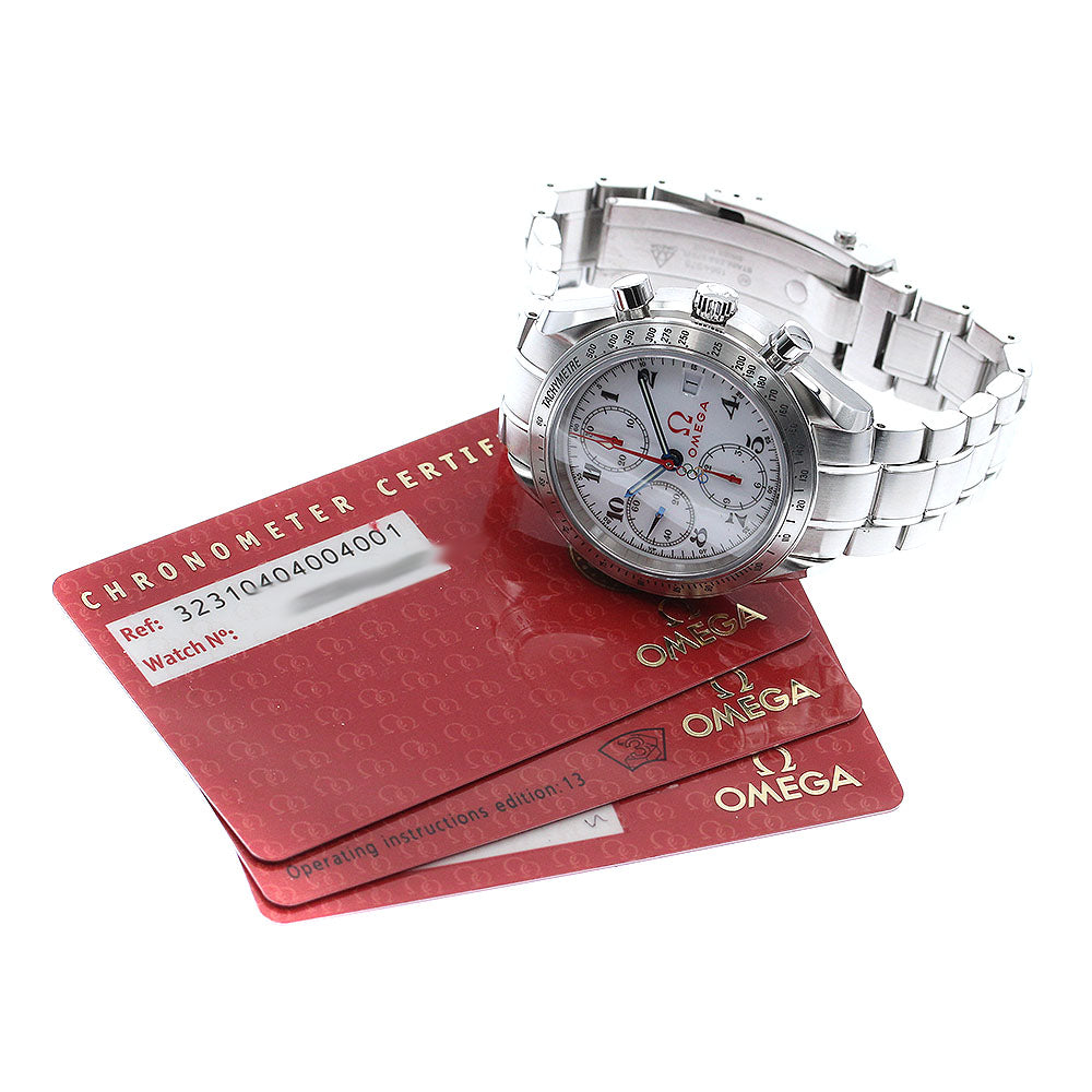 OMEGA Speedmaster 323.10.40.40.04.001 Olympic White Dial Men's Watch_893527