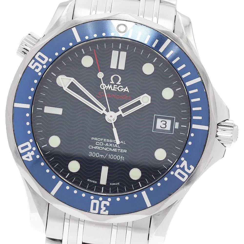 OMEGA Seamaster diver 300 2220.80 Date Navy Dial Automatic Men's Watch_893533