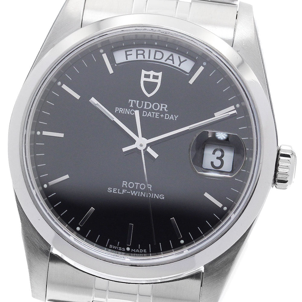 TUDOR Prince Date Day 76200 black Dial Automatic Men's Watch_893539