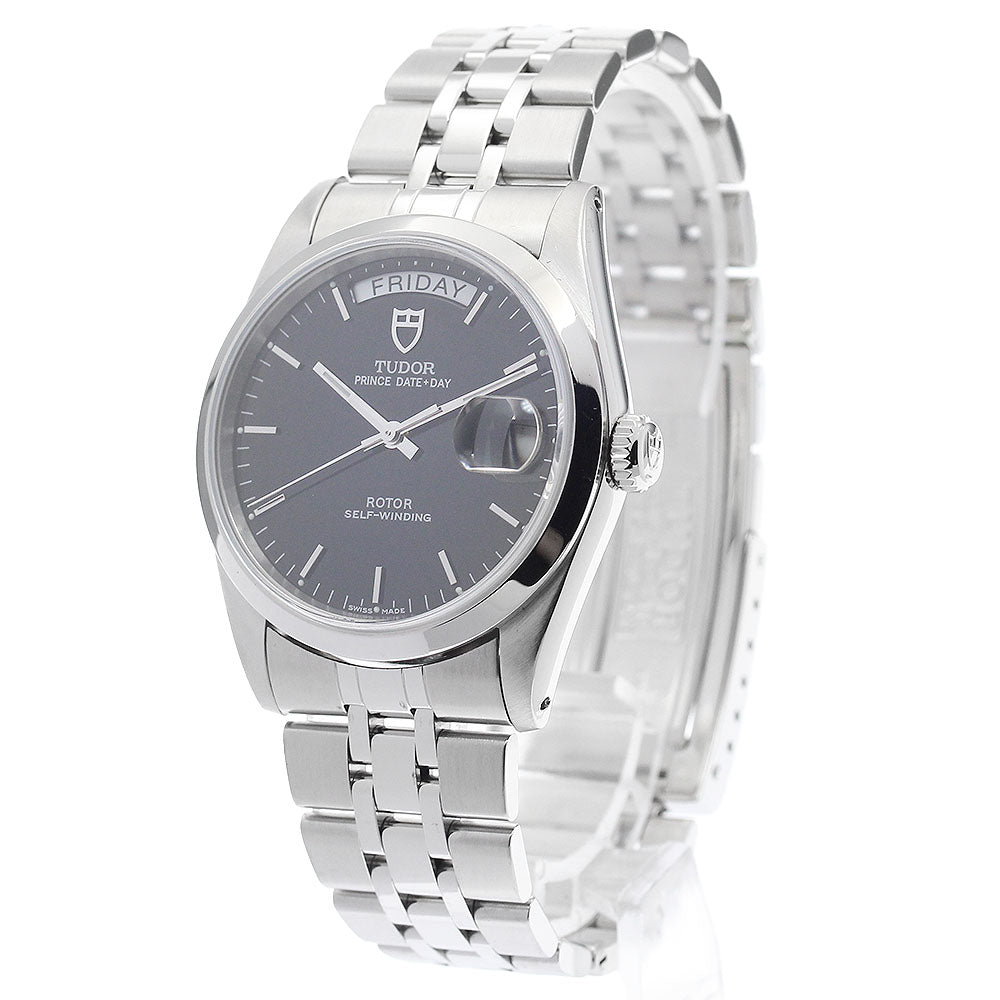TUDOR Prince Date Day 76200 black Dial Automatic Men's Watch_893539